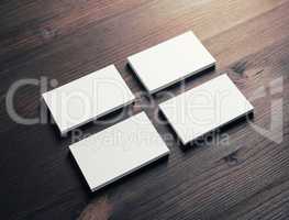 Blank business cards