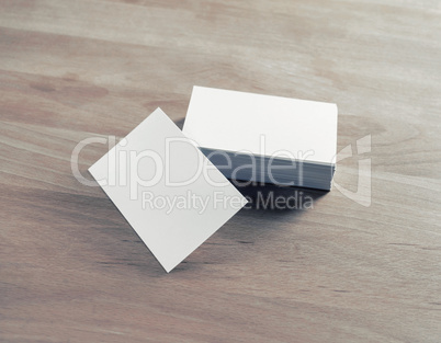 Blank business cards