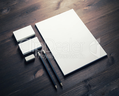 Blank corporate stationery