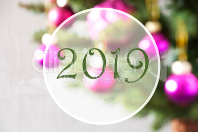 Blurry Balls, Rose Quartz, Text 2019, Christmas Tree