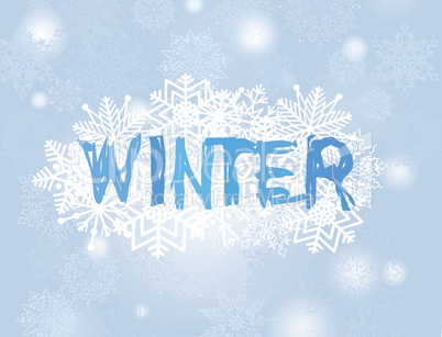 Christmas snowfall background. Winter holiday snow greeting card