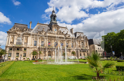 Town Hall and Place Jean Jaures in Tours