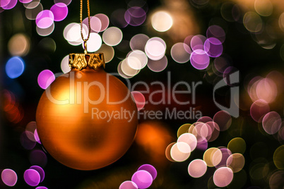 Christmas ball on bokeh