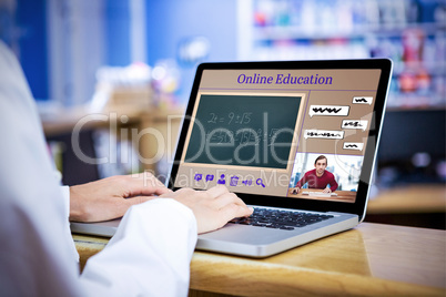 Composite image of composite image of online courses