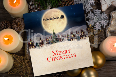 Composite image of composite image of merry christmas