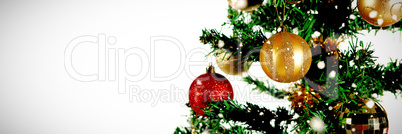 Composite image of snow falling Composite image of snow falling