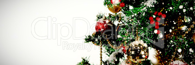 Composite image of snow falling Composite image of snow falling