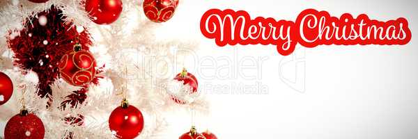 Composite image of white and red greeting card