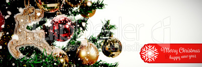 Composite image of banner merry christmas