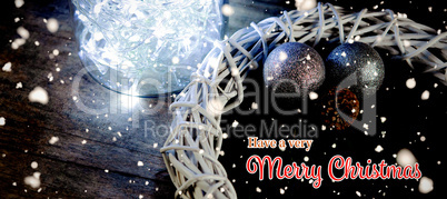 Composite image of christmas card