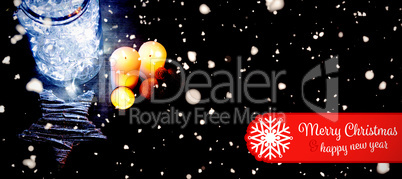 Composite image of banner merry christmas