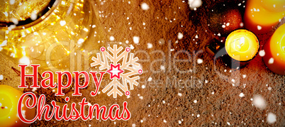 Composite image of christmas card