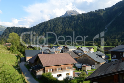 Schoppernau mit Hochkünzelspitze