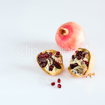 Juicy pomegranate fruits