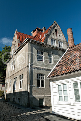 Historic houses in Stavanger, Norway