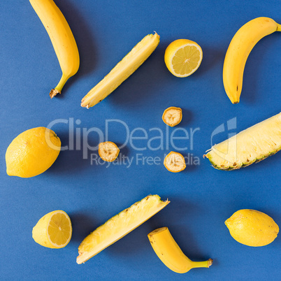 Yellow colored fruit