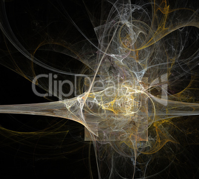 image of one Digital Fractal on Black Color image of one Digital Fractal on Black Color