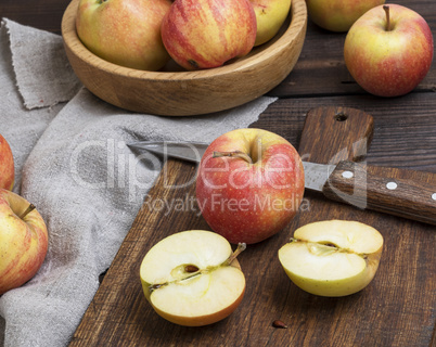 Fresh ripe red apples