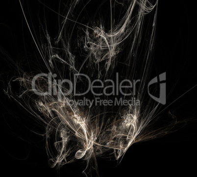 image of one Digital Fractal on Black Color image of one Digital Fractal on Black Color