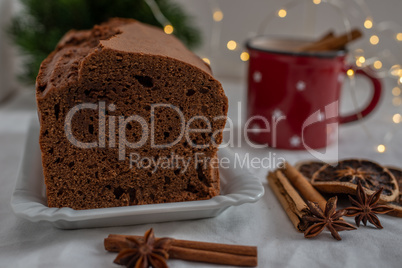 Weihnachtlicher Schokoladenkuchen