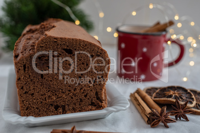 Weihnachtlicher Schokoladenkuchen