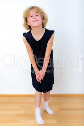 Girl with dress and interested look