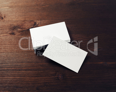 Blank business cards