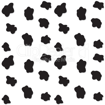 Black spots seamless pattern