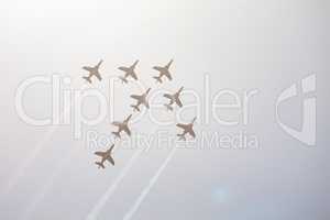 Alpha jets planes for an arrow