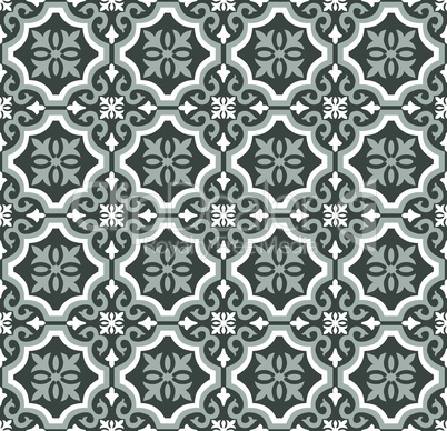 Green Olive spanish tiles pattern