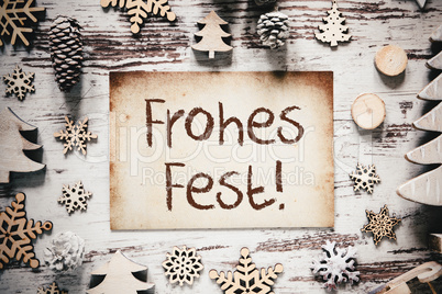 Nostalgic Decoration, Frohes Fest Means Merry Christmas