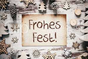 Nostalgic Decoration, Frohes Fest Means Merry Christmas
