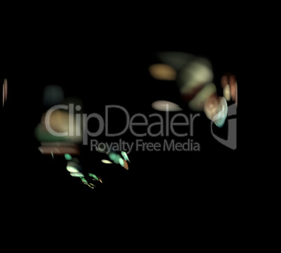 image of one Digital Fractal on Black Color image of one Digital Fractal on Black Color