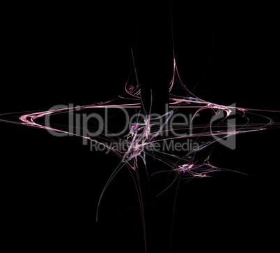 image of one Digital Fractal on Black Color image of one Digital Fractal on Black Color