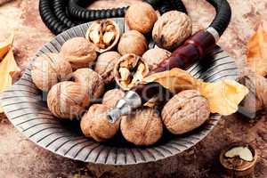 Hookah with autumn walnut