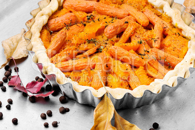Pie with carrots