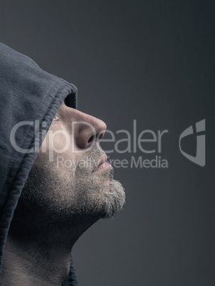 Man with a Hoodie