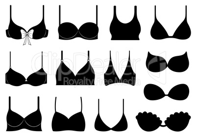 Set of different bras