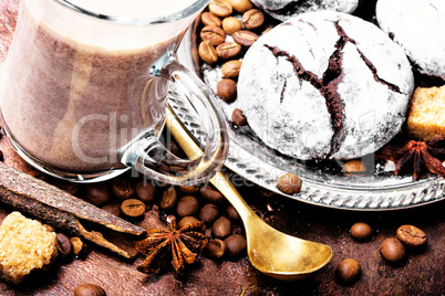 Coffee chocolate cookies