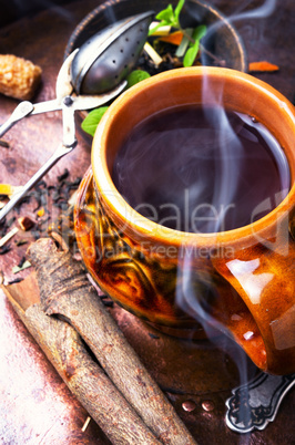 Hot herbal tea