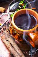 Hot herbal tea
