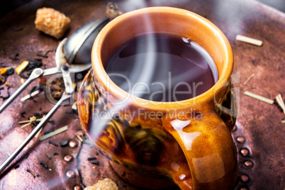 Hot herbal tea