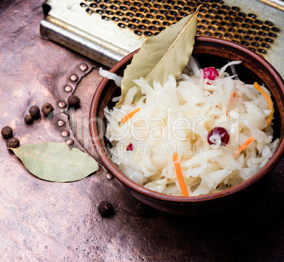 Sauerkraut cabbage salad