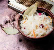 Sauerkraut cabbage salad