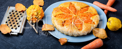 Autumnal vegetable pie