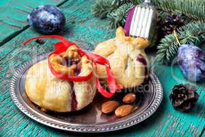 Xmas baked with plum