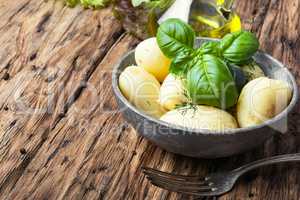 rustic boiled potatoes