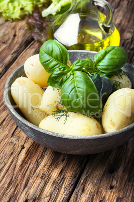 rustic boiled potatoes