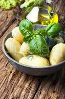 rustic boiled potatoes