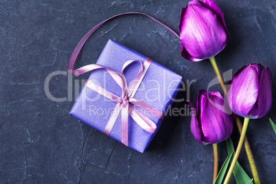 gift and tulip